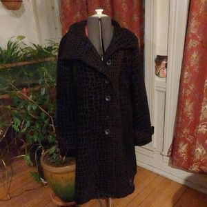 Desigual Crocodile Brocade Trench